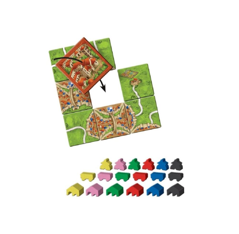 Carcassonne Expansion 5 Abbey and Mayor Inside Box Tiles