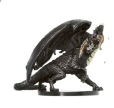 D&D Miniatures: Unhallowed 55-60 Large Black Dragon