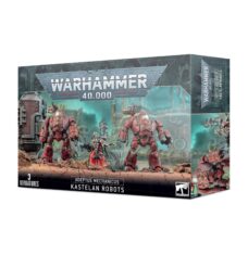 Image of Adeptus Mechanicus: Kastelan Robots box, showcasing ancient robotic constructs and their Cybernetica Datasmith handler