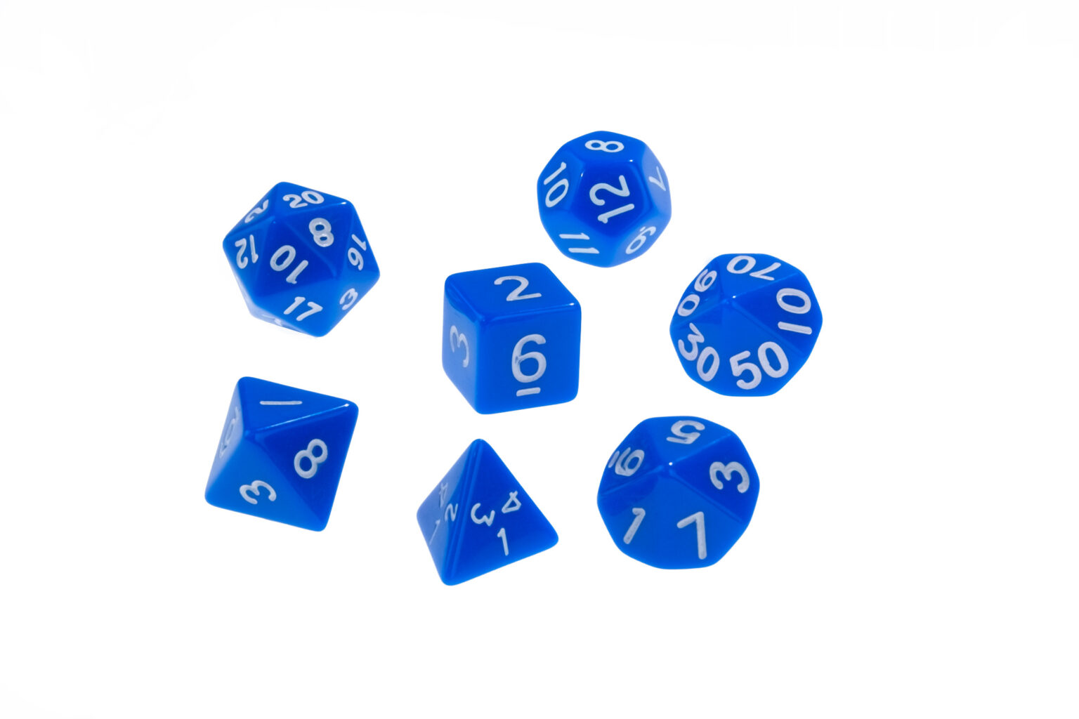 Dice: Opaque Blue Dice D4 x1 Image3