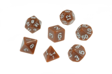 Dice Opaque Brown Dice D6 x1 Image2
