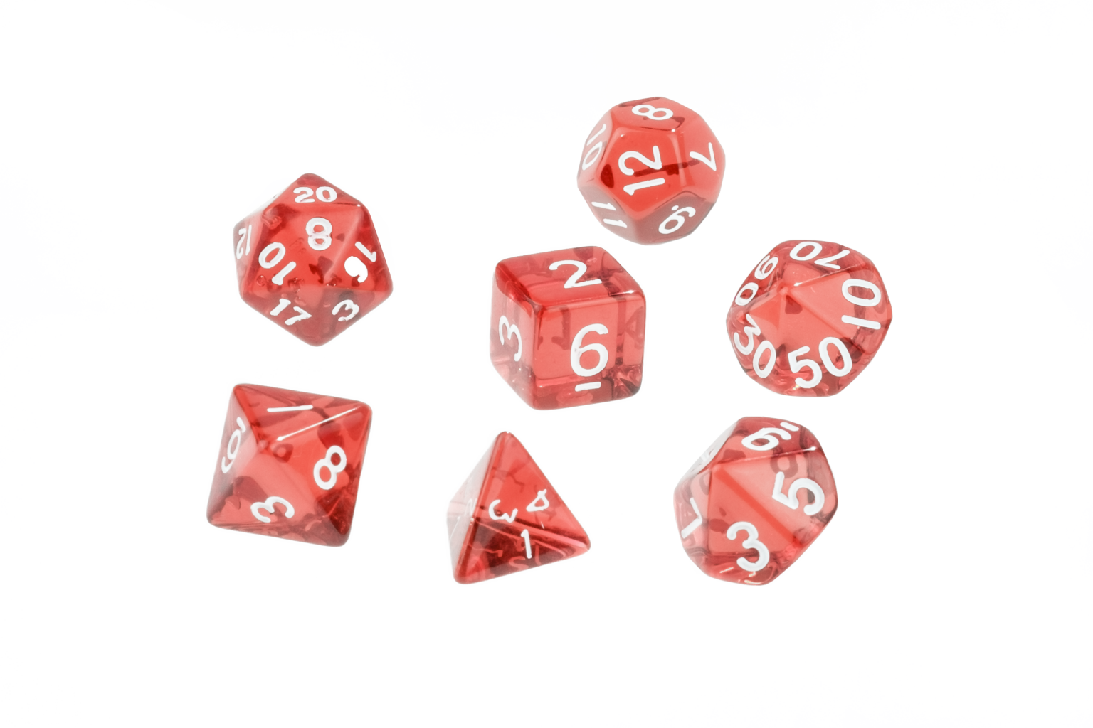 Dice Translucent Red Dice D6 x1 Image4