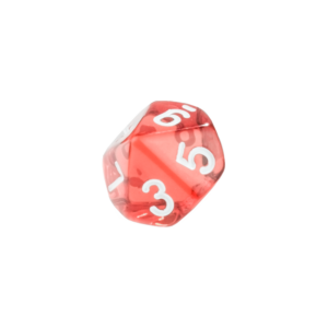 Dice Translucent Red Dice D6 x1 Image2