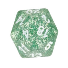 Dice Green Translucent Glitter Dice D4 x1 Image2