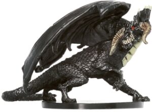 D&D Miniatures: Unhallowed 55-60 Large Black Dragon Image2