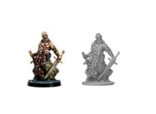 30mm Scale Miniatures: MD Unpainted Barbarian Leader