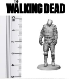 30mm Scale Miniatures: The Walking Dead - Zombie Riot Gear Walker
