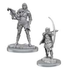 WizKids Deep Cuts Unpainted Miniatures 2-Pack Human Rogue (W20)