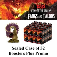 D&D Icons of the Realms: Fangs & Talons Case of 32 Plus Promo (Purple Worm Premium Figure)