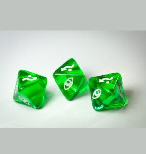 X-Wing Miniatures Original Dice Clear Red Attack Dice x 3 Image2