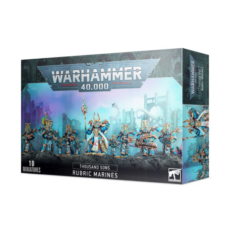 Thousand Sons Rubric Marines box displaying the miniatures and weapon options
