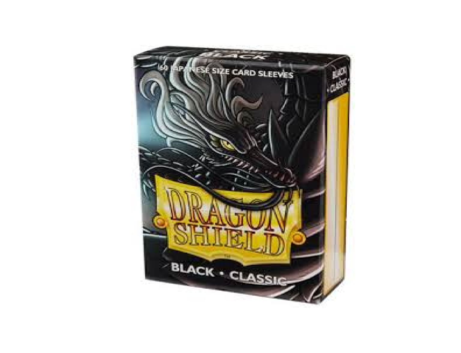 Dragon Shield Black Classic Sleeves x 60 Japanese Sized
