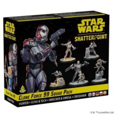 Star Wars Shatterpoint Clone Force 99 Squad Pack with miniatures.