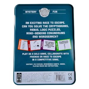 The Escape Room Game Deluxe Edition Back Of Box