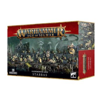 Image showcasing the Gloomspite Gitz: Stabbas / Shootas miniatures, with options for different unit configurations.