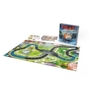 Heat: Heavy Rain Expansion game box with new tracks and components.