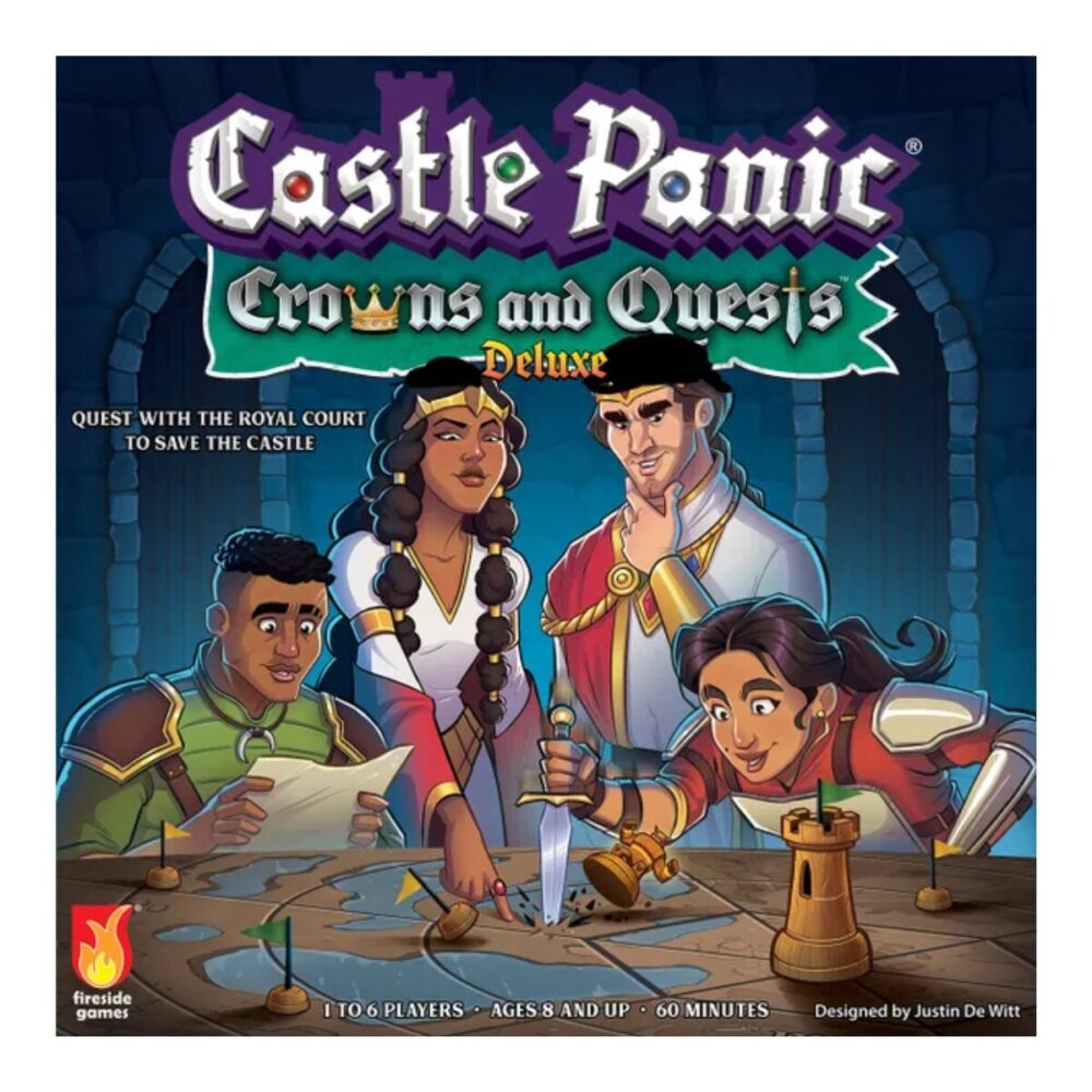 Castle Panic Expansion Crowns and Quests Deluxe Front of Box