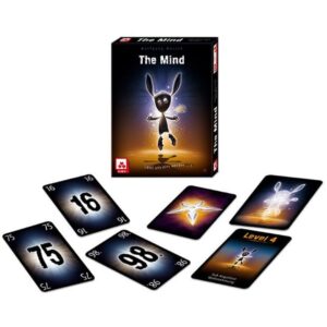 The Mind card game setup with cards laid out.