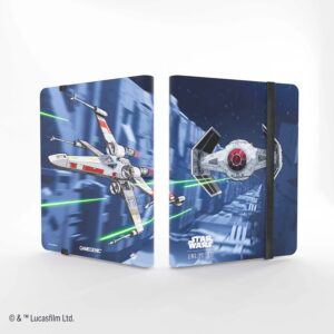 Star Wars Unlimited Unlimited Zip-Up Album 18-Pocket Album-X-wing & Tie Fighter sides