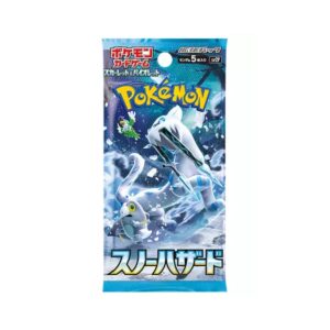 Pokémon: Snow Hazard (Japanese Language) Booster Pack x1 Overview Dive into the chilling depths of the Pokémon: Snow Hazard expansion with this Japanese-language booster pack! Part of the Scarlet & Violet TCG series, this set introduces powerful Pokémon from icy landscapes, including Chien-Pao ex and other frosty favorites. Each booster pack offers a chance to discover rare holo, EX, and secret rare cards, making it a must-have for collectors and competitive players alike. Game System Trading Card Game (Pokémon TCG) Language: Japanese Expansion: Scarlet & Violet – Snow Hazard Pack Type: Booster Pack Materials High-quality official Pokémon TCG cards Pack Contents 1 Booster Pack containing 5 random cards Potential for holo, EX, and ultra-rare cards Key Features Features Pokémon from the icy Snow Hazard expansion Includes a chance to pull powerful Chien-Pao ex and other rare cards Japanese edition, perfect for collectors and import enthusiasts Compatible with Japanese Pokémon TCG decks Officially licensed Pokémon TCG product
