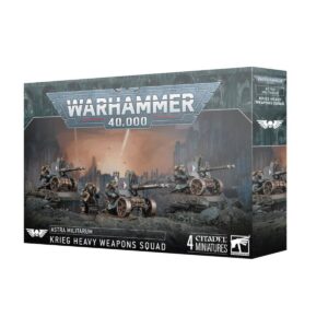 Astra Militarum Krieg Heavy Weapons Squad box displaying the elite gunner unit