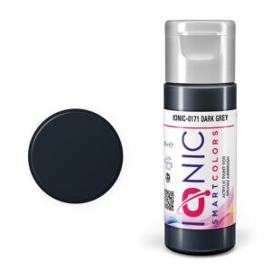 Ionic-0171 Dark Grey Miniature Paint 20ml