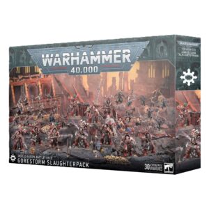 World Eaters: Gorestorm Slaughterpack Army Box front showcasing miniatures